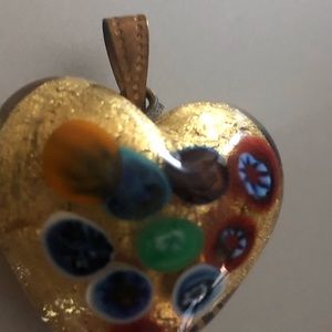 MURANO GLASS HEART Vintage